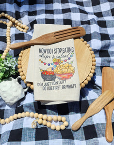 Kitchen Tea Towels| How do I stop eating chips and Salsa| Oatmeal Color